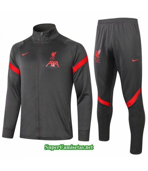 Tailandia Chaqueta Chandal Liverpool Gris Oscuro 2020/21