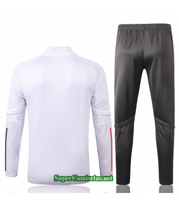 Tailandia Chaqueta Chandal Niños Real Madrid Blanco 2020/21