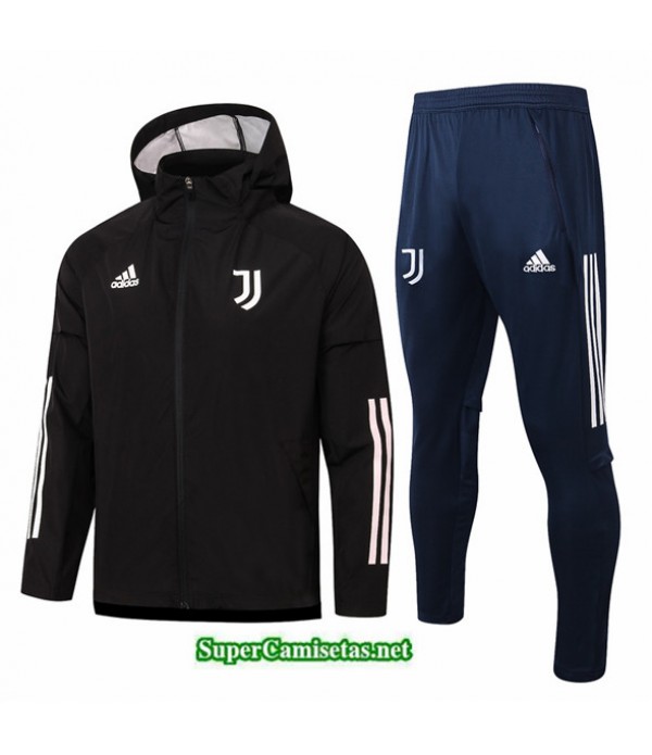 Tailandia Chaqueta Rompevientos Juventus Negro 2020/21