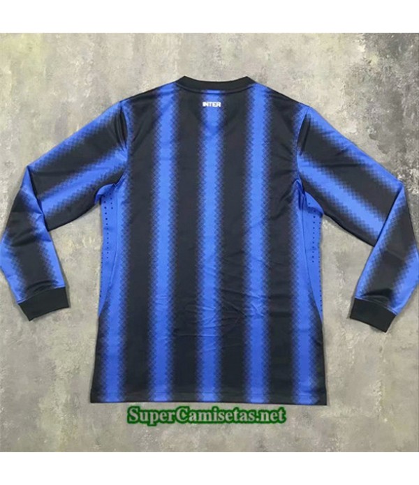 Tailandia Primera Equipacion Camiseta Clasicas Inter Milan Manga Larga Hombre 2010 11