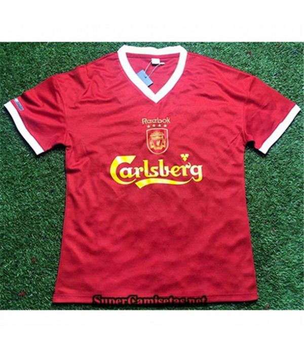 Tailandia Primera Equipacion Camiseta Clasicas Liverpool Hombre 2000 01