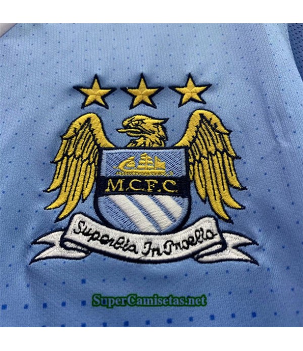 Tailandia Primera Equipacion Camiseta Clasicas Manchester City Hombre 2011 12
