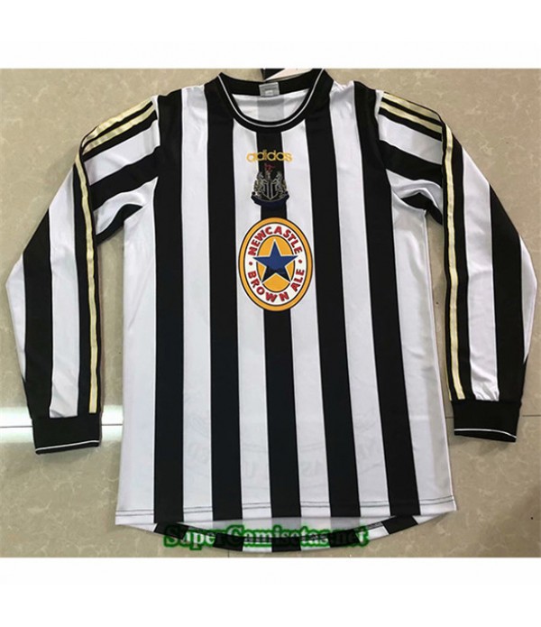 Tailandia Primera Equipacion Camiseta Clasicas Newcastle United Manga Larga Hombre 1997 99