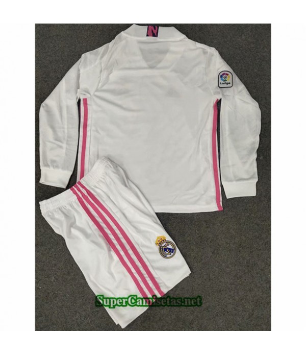 Tailandia Primera Equipacion Camiseta Real Madrid Enfant Manga Larga 2020/21