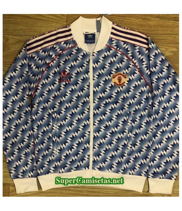 Tailandia Segunda Equipacion Camiseta Clasicas Manchester United Jacket Hombre 1990 92