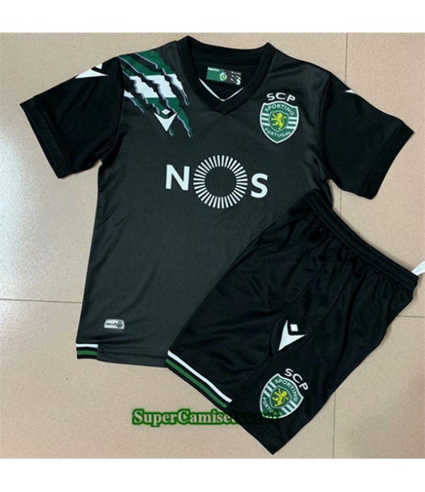 Tailandia Segunda Equipacion Camiseta Sporting Lisbon Niños 2020/21