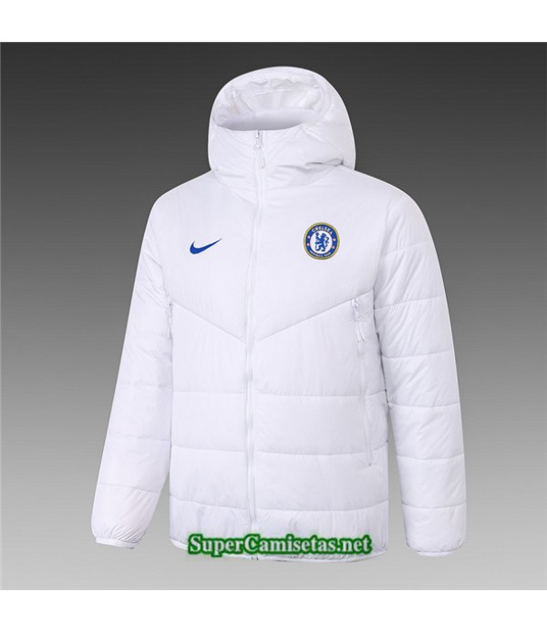 Tailandia Camiseta Chelsea Chaqueta Doudoune Blanco 2020/21