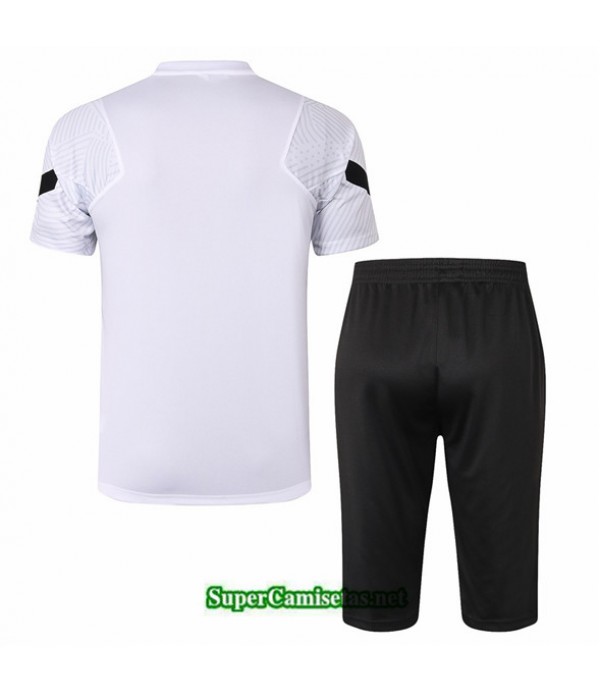 Tailandia Camiseta Kit De Entrenamiento Jordan Psg 3/4 Blanco 2020/21