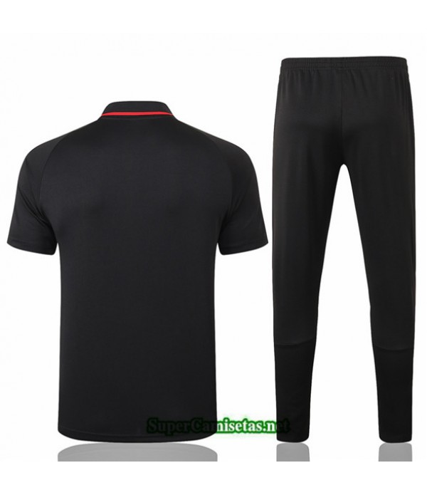 Tailandia Camiseta Kit De Entrenamiento Juventus Polo Negro/rojo 2020/21