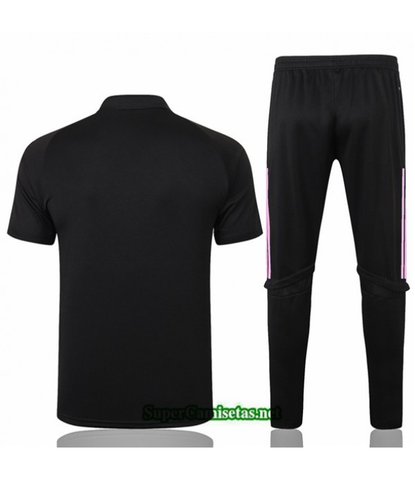 Tailandia Camiseta Kit De Entrenamiento Real Madrid Polo Negro 2020/21