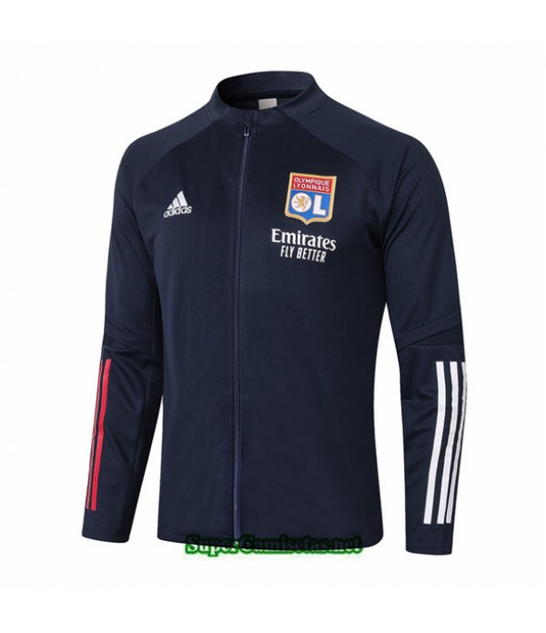 Tailandia Camiseta Lyon Chaqueta Azul Oscuro 2020/21