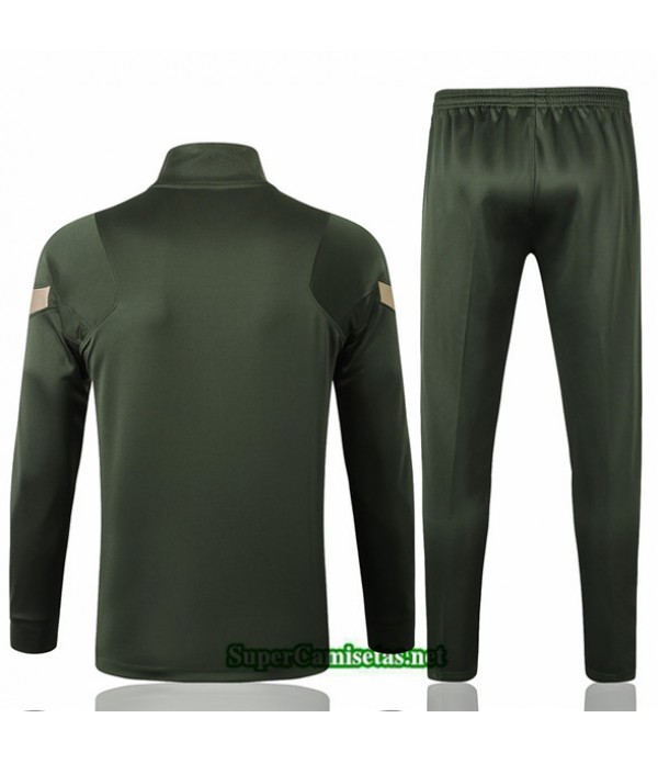 Tailandia Chaqueta Chandal Atletico Madrid Ejercito Verde 2020/21