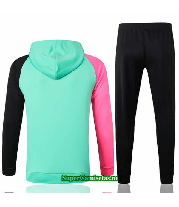 Tailandia Chaqueta Chandal Barcelona Sombrero Verde Clair 2020/21