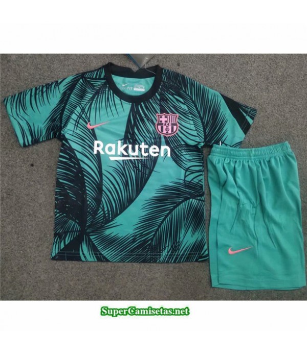 Tailandia Equipacion Camiseta Barcelona Niños Entrenamiento Verde 2020/21