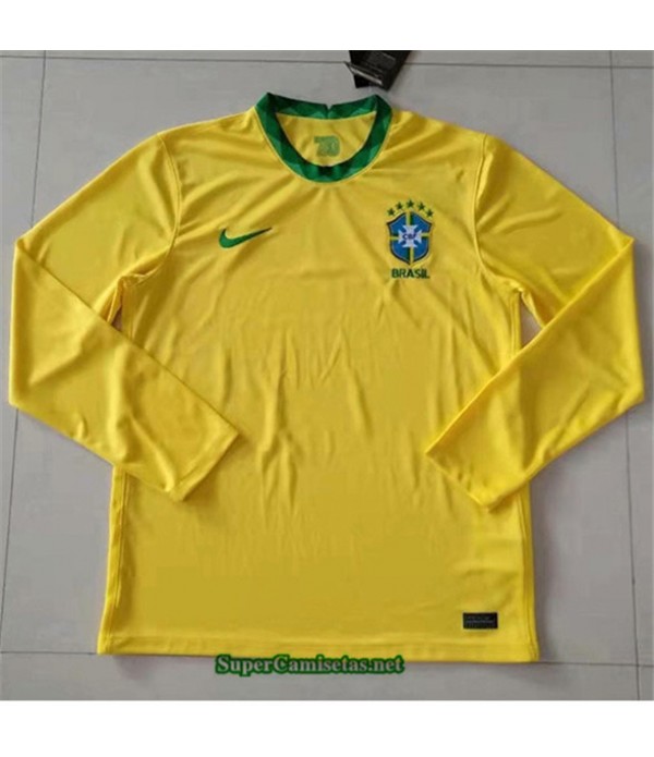 Tailandia Primera Equipacion Camiseta Brasil Manga Larga 2020/21