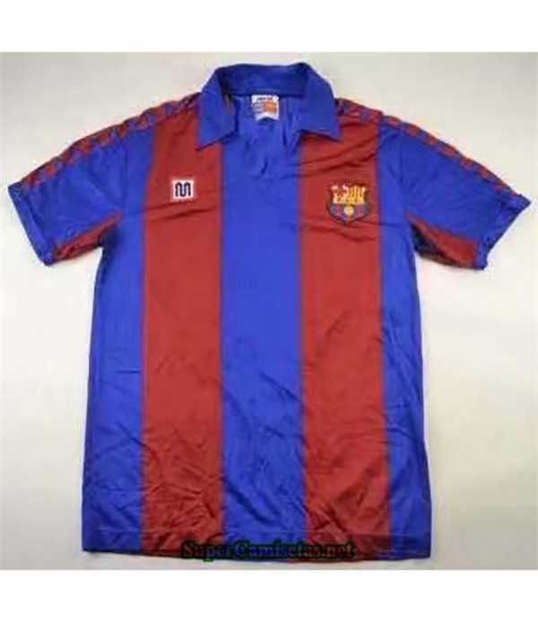 Tailandia Primera Equipacion Camiseta Clasicas Barcelona Hombre 1982 84