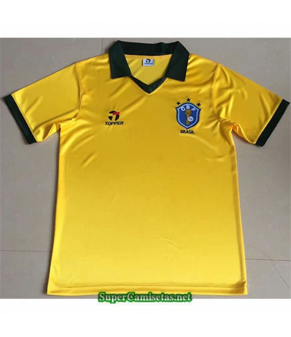 Tailandia Primera Equipacion Camiseta Clasicas Brasil Hombre 1985