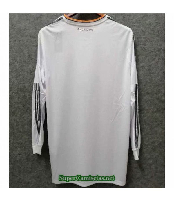 Tailandia Primera Equipacion Camiseta Clasicas Real Madrid Hombre Manga Larga 2013 14