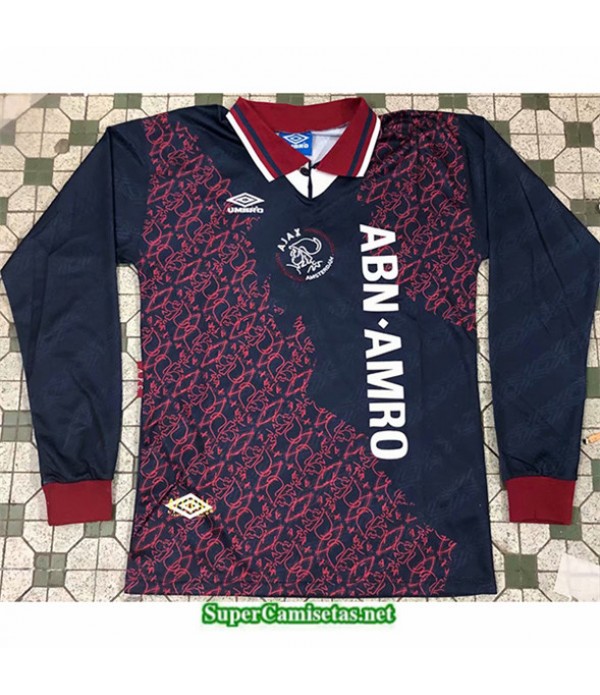 Tailandia Segunda Equipacion Camiseta Clasicas Ajax Hombre 1994 1995