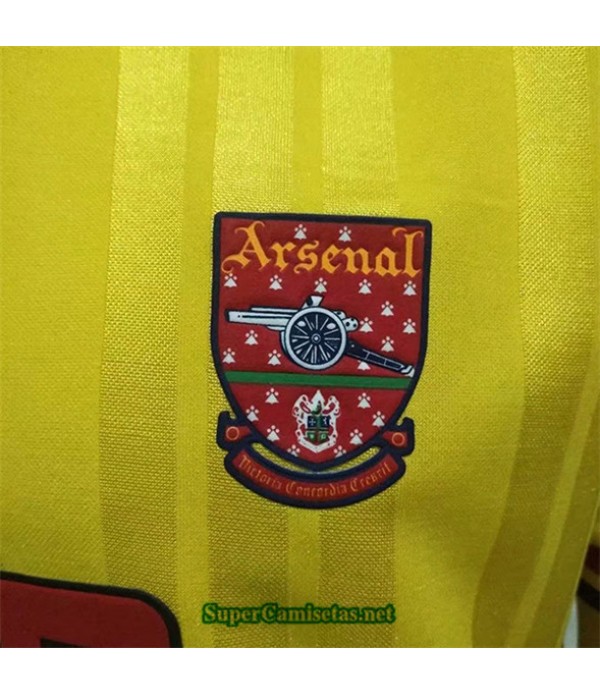 Tailandia Segunda Equipacion Camiseta Clasicas Arsenal Hombre 1993 94