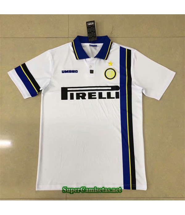 Tailandia Segunda Equipacion Camiseta Clasicas Inter Milan Hombre 1997 98