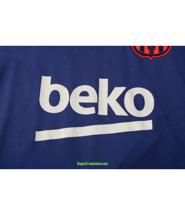Tailandia Camiseta Kit De Entrenamiento Barcelona Azul/verde 2021
