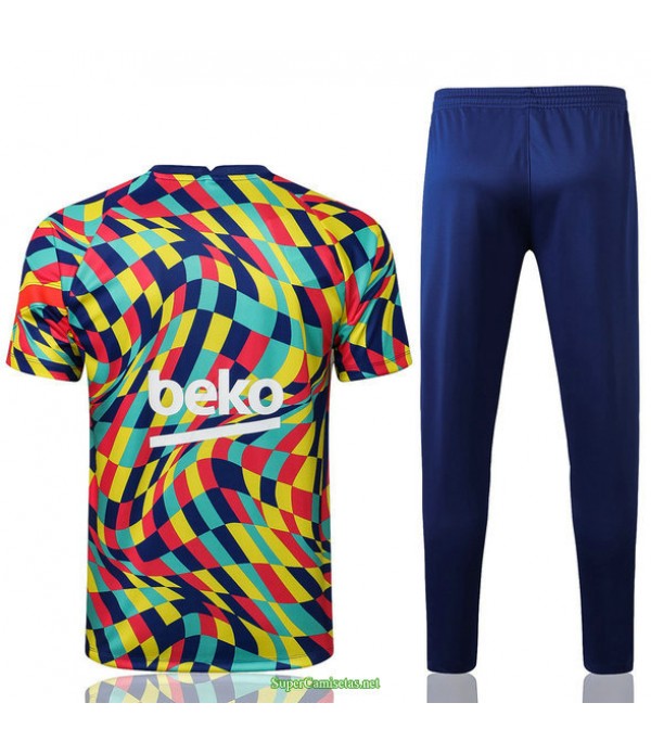 Tailandia Camiseta Kit De Entrenamiento Barcelona Couleur 2021