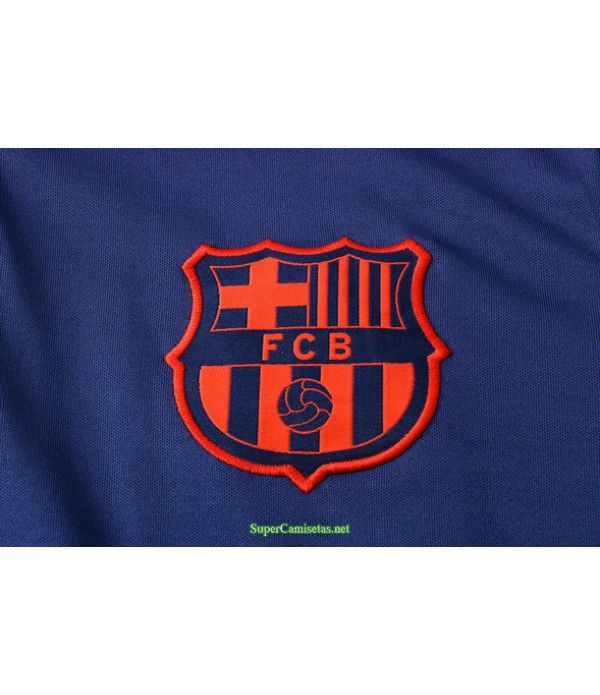 Tailandia Camiseta Kit De Entrenamiento Barcelona Polo Azul/verde 2021