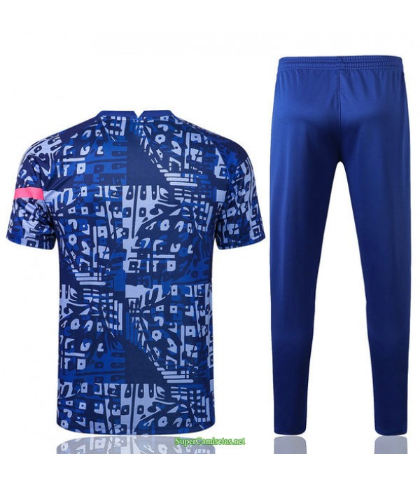 Tailandia Camiseta Kit De Entrenamiento Chelsea Azul 2021