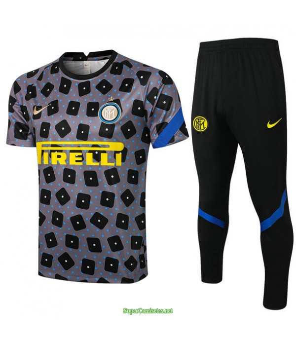 Tailandia Camiseta Kit De Entrenamiento Inter Milan Gris 2021