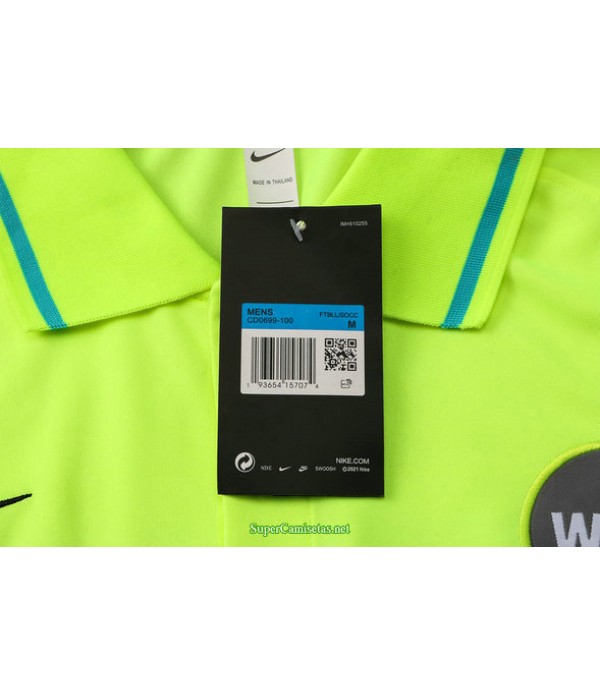 Tailandia Camiseta Kit De Entrenamiento Inter Milan Polo Verde Claro 2021