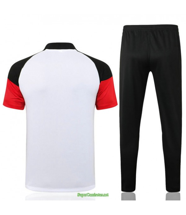 Tailandia Camiseta Kit De Entrenamiento Liverpool Polo Blanco/gris 2021