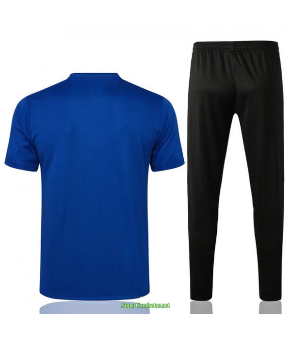 Tailandia Camiseta Kit De Entrenamiento Psg Jordan Azul 2021