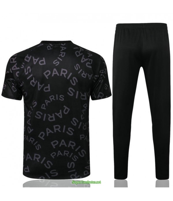 Tailandia Camiseta Kit De Entrenamiento Psg Jordan Negro 2021