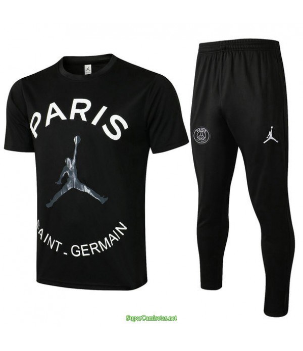 Tailandia Camiseta Kit De Entrenamiento Psg Jordan Negro 2021