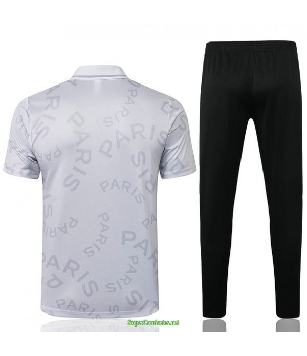Tailandia Camiseta Kit De Entrenamiento Psg Jordan Polo Blanco 2021