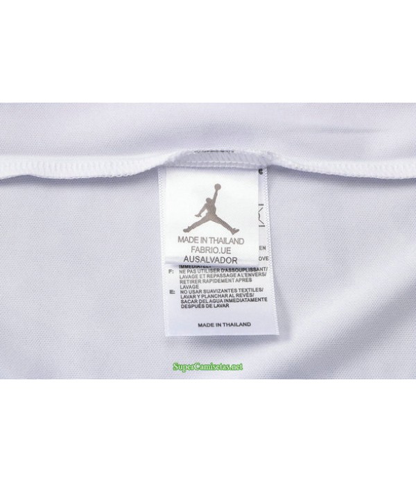 Tailandia Camiseta Kit De Entrenamiento Psg Jordan Polo Blanco 2021