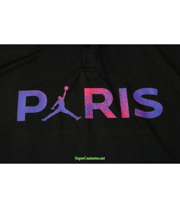 Tailandia Camiseta Kit De Entrenamiento Psg Jordan Paris Polo Negro 2021