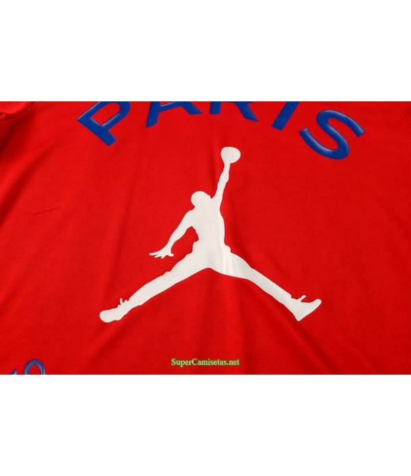 Tailandia Camiseta Kit De Entrenamiento Psg Jordan Rojo 2021