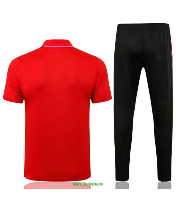 Tailandia Camiseta Kit De Entrenamiento Paris Psg Jordan Polo Rojo 2021