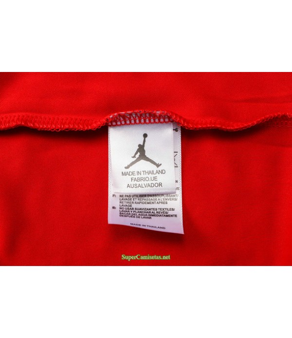Tailandia Camiseta Kit De Entrenamiento Paris Psg Jordan Rojo 2021