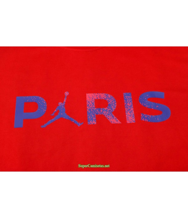 Tailandia Camiseta Kit De Entrenamiento Paris Psg Jordan Rojo 2021