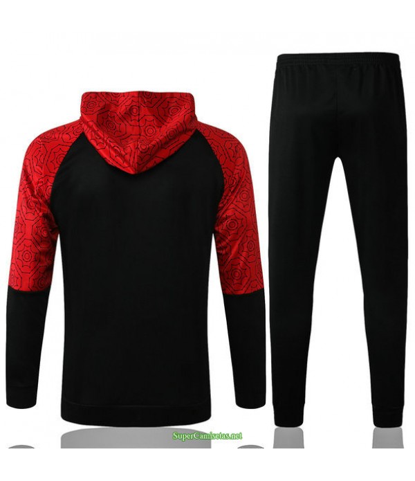Tailandia Chandal Con Capucha Ac Milan Negro 2021