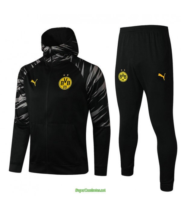 Tailandia Chandal Con Capucha Borussia Dortmund Negro 2021