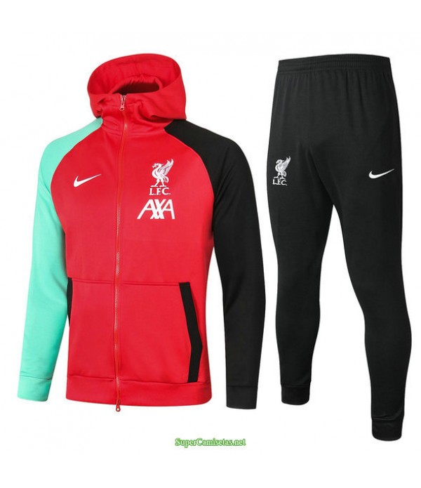 Tailandia Chandal Con Capucha Liverpool Rojo 2021