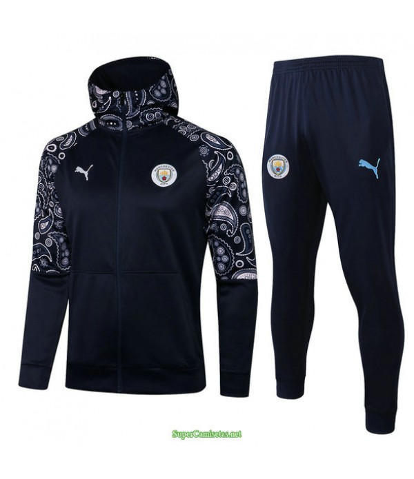 Tailandia Chandal Con Capucha Manchester City Azul Marino 2021