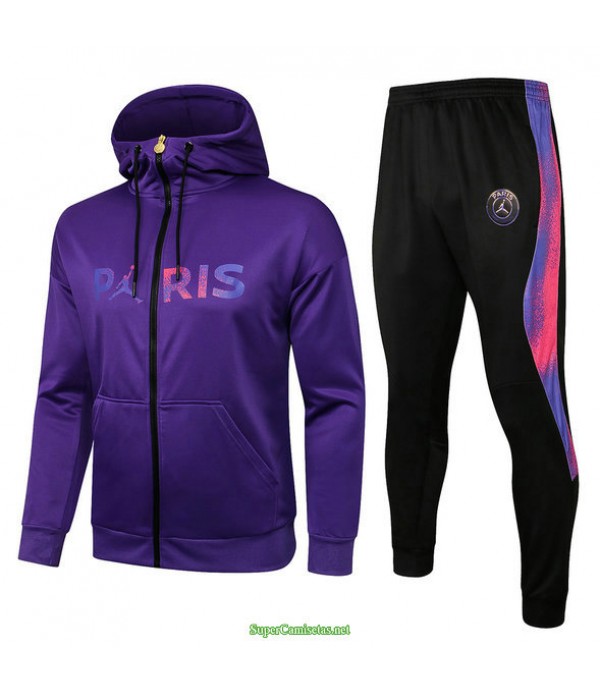 Tailandia Chandal Con Capucha Psg Jordan Azul 2021