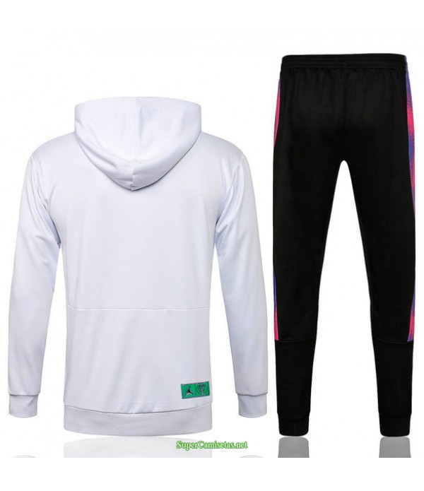 Tailandia Chandal Con Capucha Psg Jordan Blanco 2021