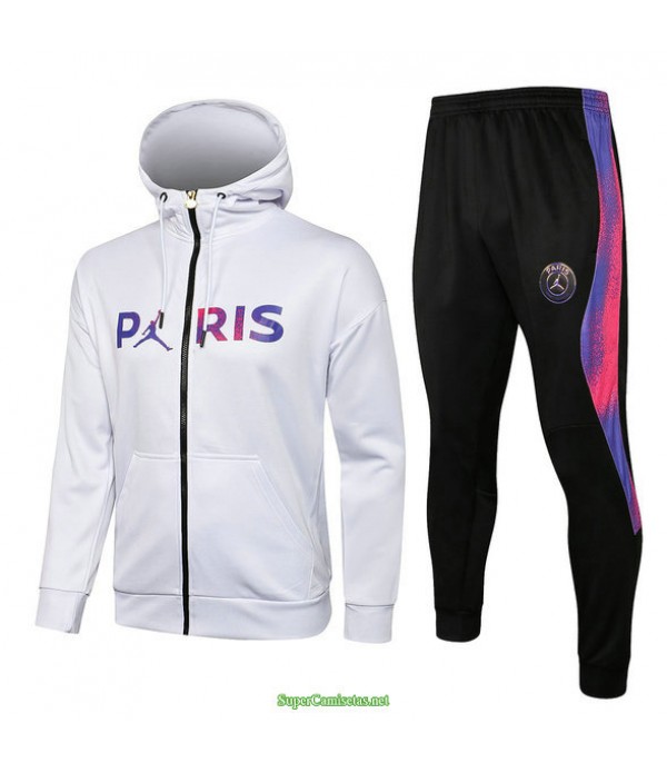Tailandia Chandal Con Capucha Psg Jordan Blanco 2021