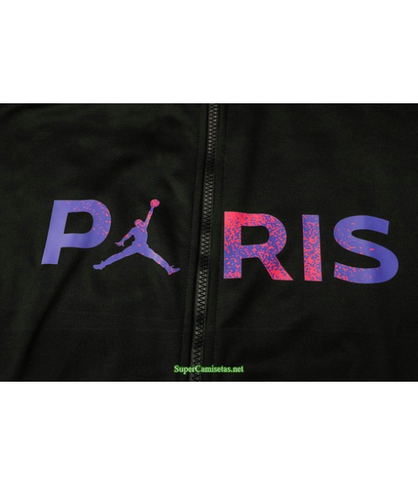 Tailandia Chandal Con Capucha Psg Jordan Negro 2021